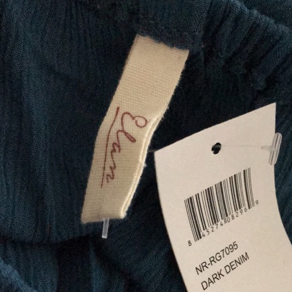 Elan Brielle Strapless Jumpsuit Dark Denim - Picture 10 of 11